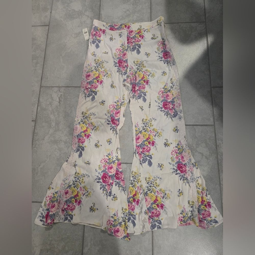 Anthropologie Flare Lace Pants Size 14 Tall NWT - Picture 6 of 6